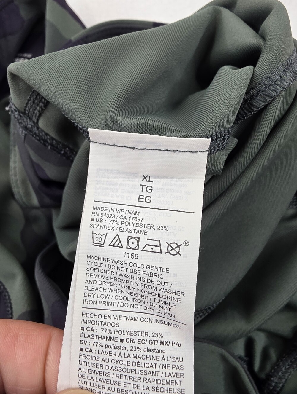 Old Navy Active Women's High Rise Powersoft Cargo Joggers Camo Green XL B-3882 - Picture 9 of 11